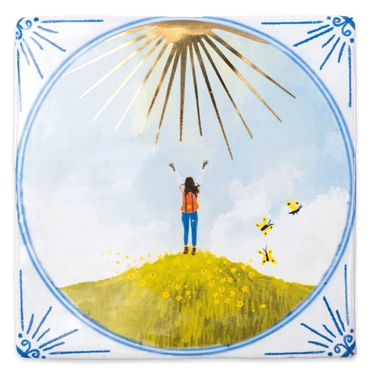 StoryTile -  Face the sunshine GOLD