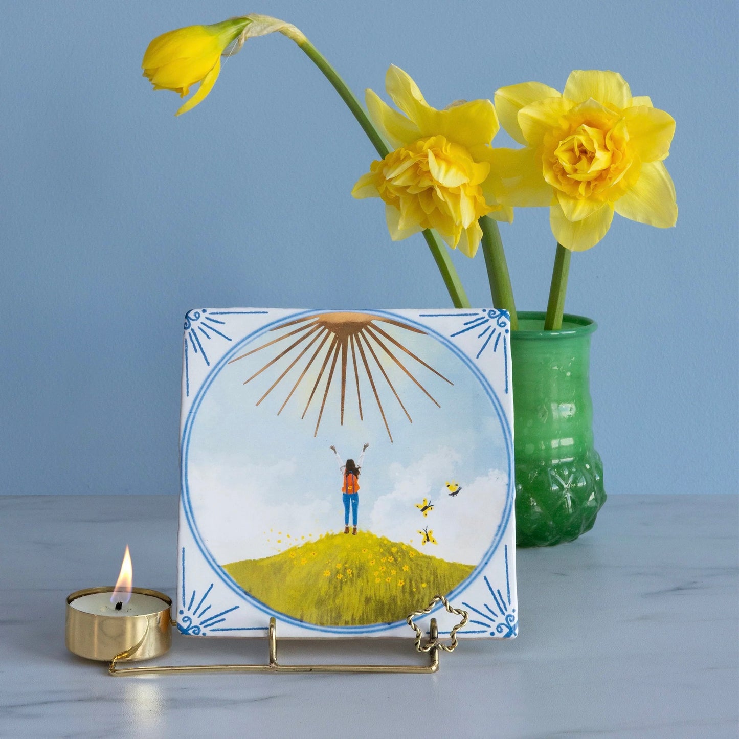 StoryTile -  Face the sunshine GOLD
