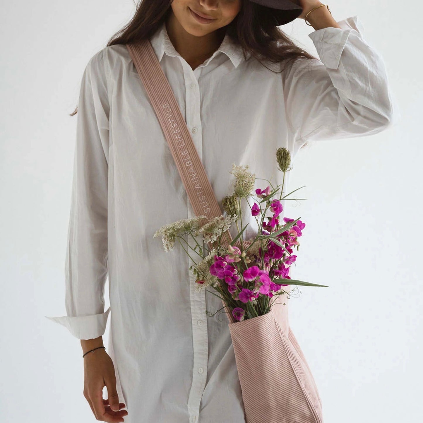 Mati tas corduroy - Rose