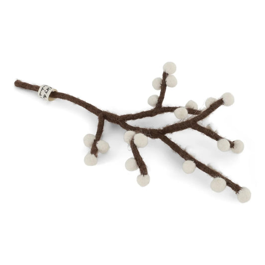 Branch with green leaves