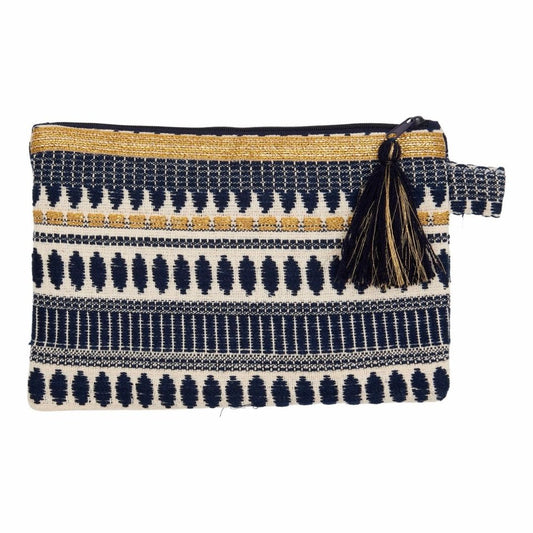 Pochette jacquard rose
