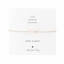 Charger l&#39;image dans la galerie, A Beautiful Story armband op kaartje gemstone card rozenkwarts
