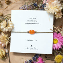 Load image into Gallery viewer, Gemstone card Carnelian
