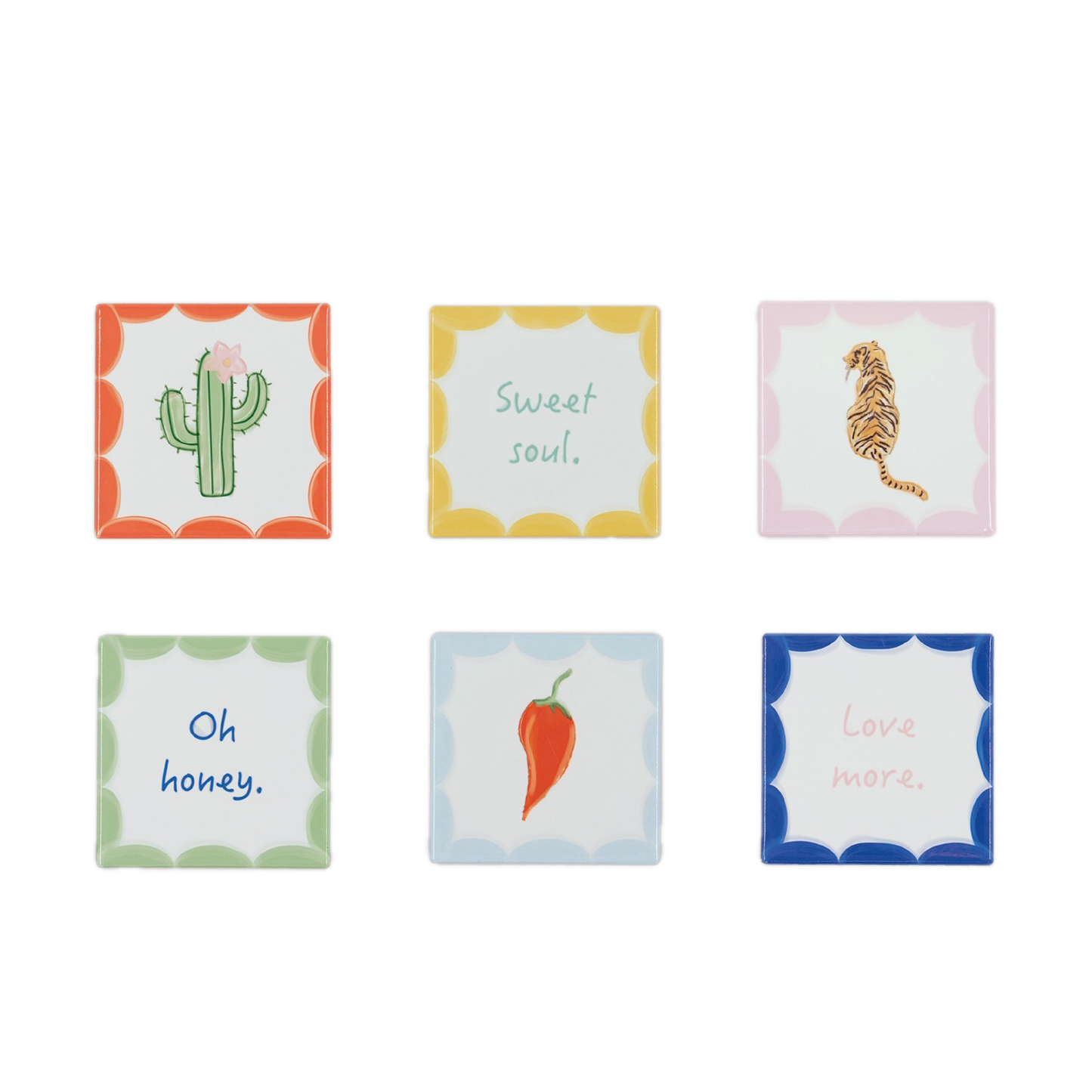 Coaster Sweet Chili - set of 6