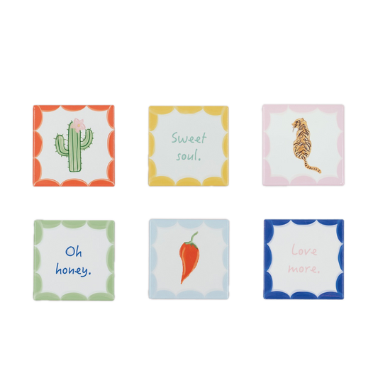 Coaster Sweet Chili - set of 6