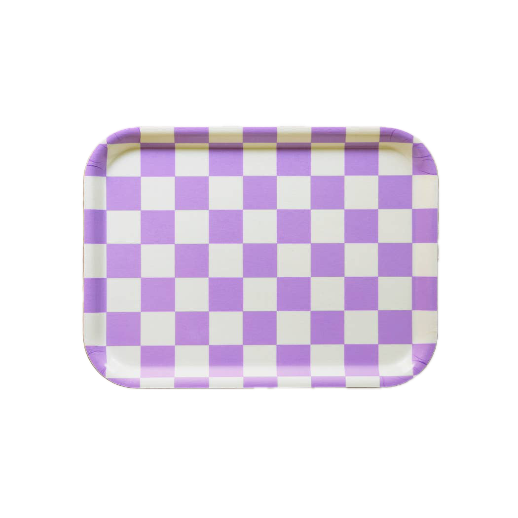 Dienblad Checker Butter-Lavender