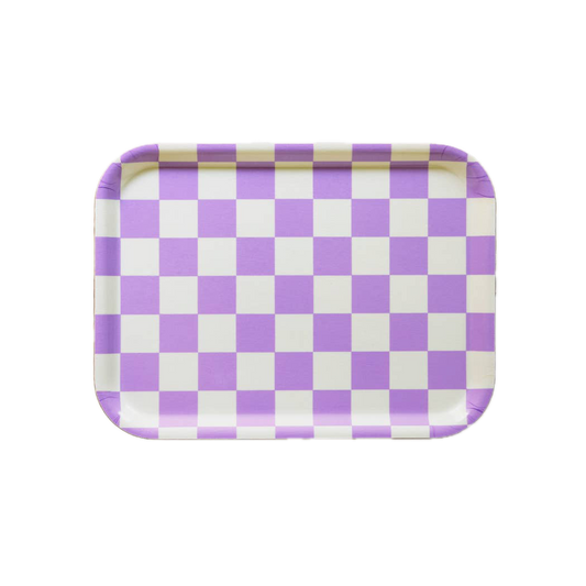 Dienblad Checker Butter-Lavender