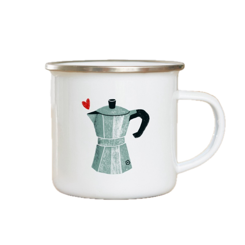 Emaille mok Coffeepot