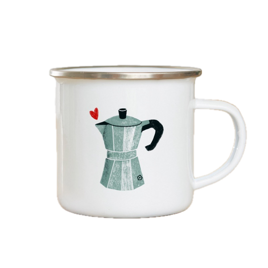 Emaille mok Coffeepot