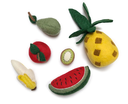 Vilten fruit - 6 stuks