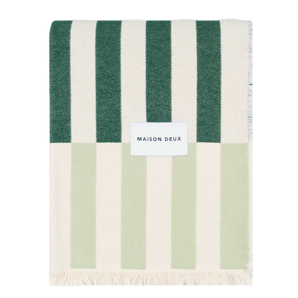 Katoenen plaid Tiles Salie Bosgroen