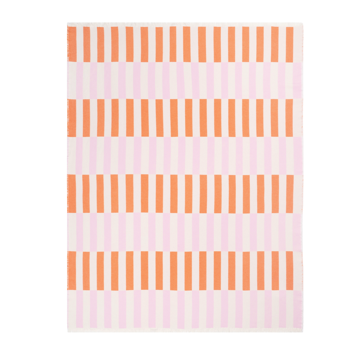 Katoenen plaid Tiles Roze Wortel