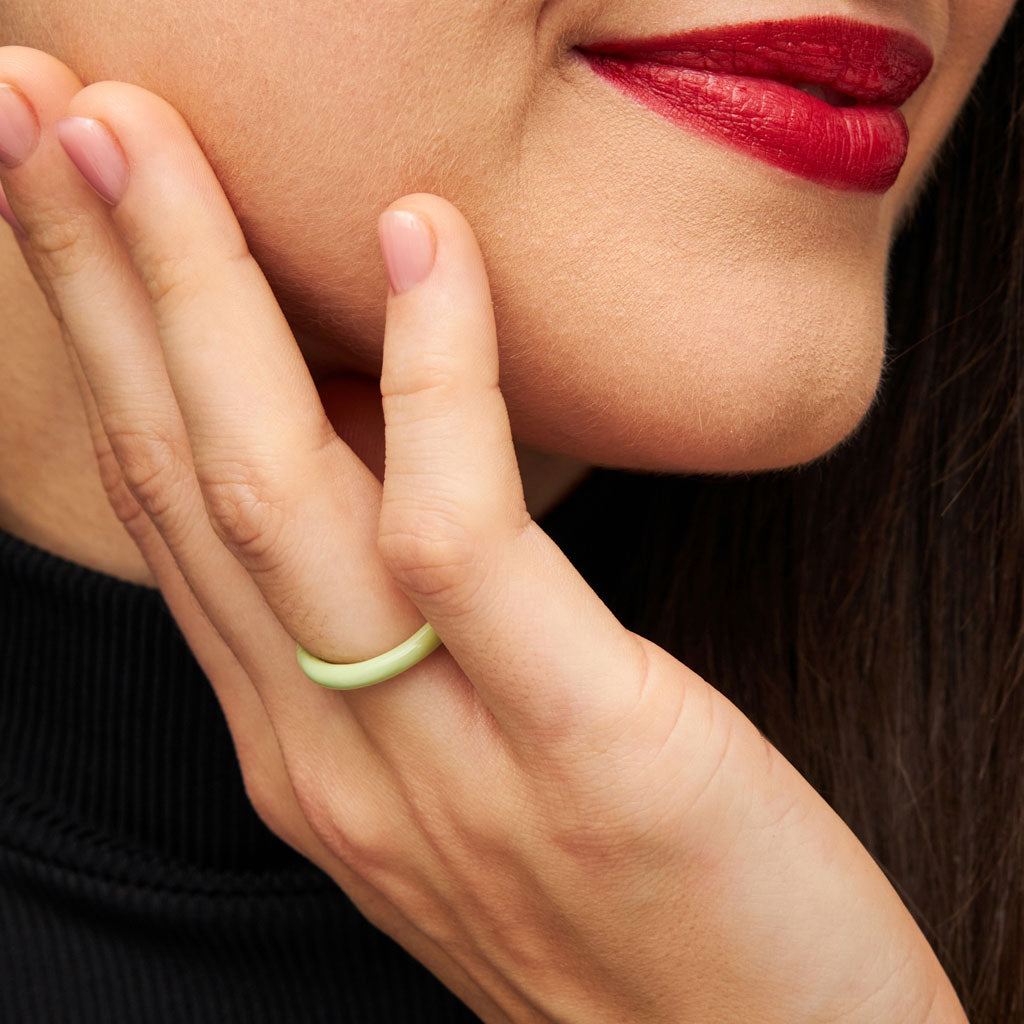 Ring Color Silk Light Green