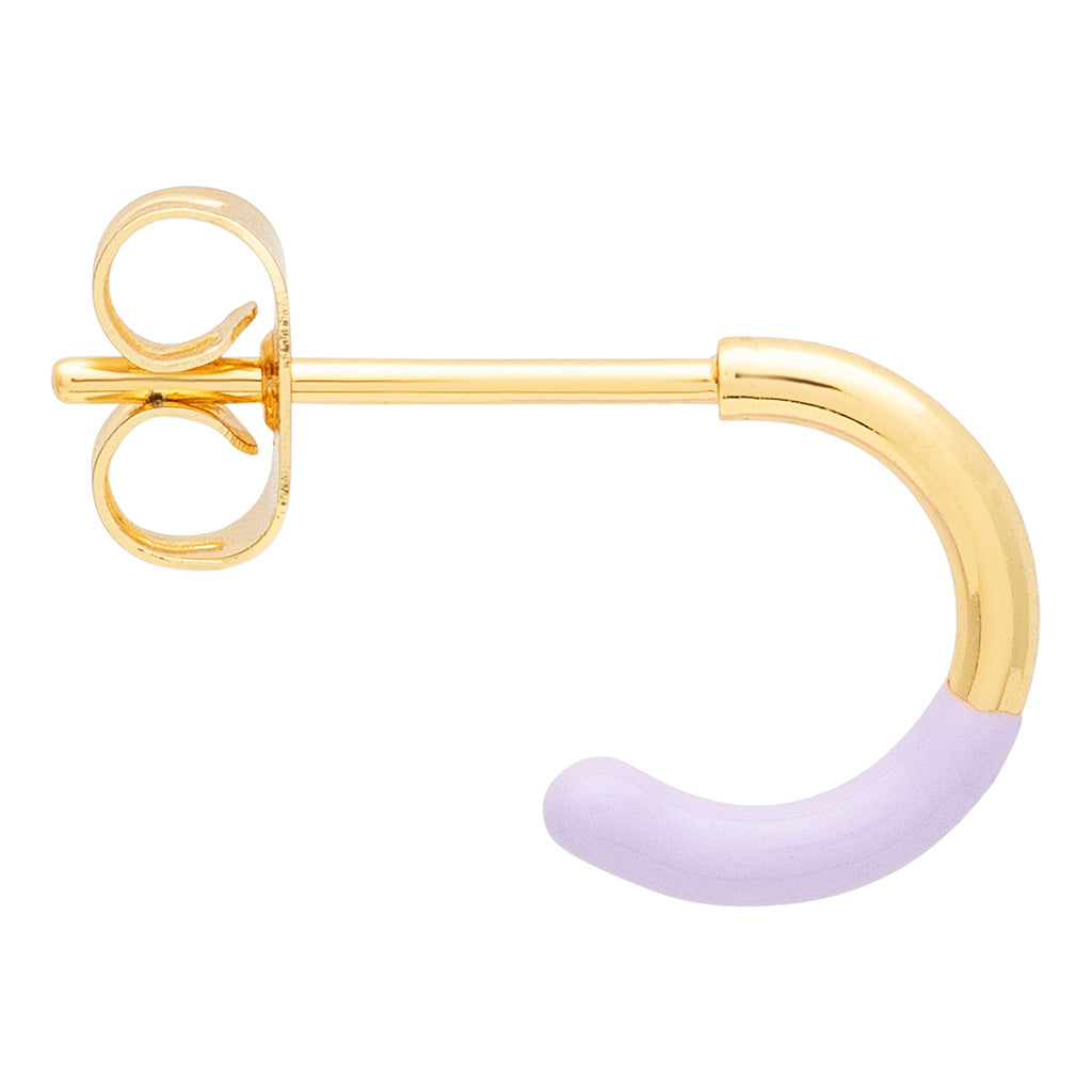 Oorbel Color Hoop Half Dip - purple