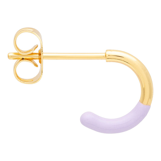 Oorbel Color Hoop Half Dip - purple