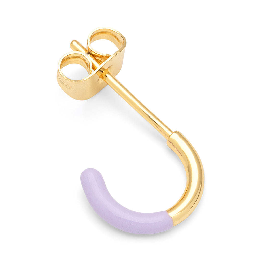 Oorbel Color Hoop Half Dip - purple