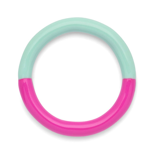 Ring - Double Color - Electric Fuchsia Pink-Mint