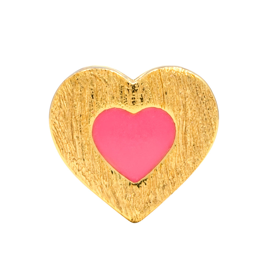 Oorbel Color Heart - pink