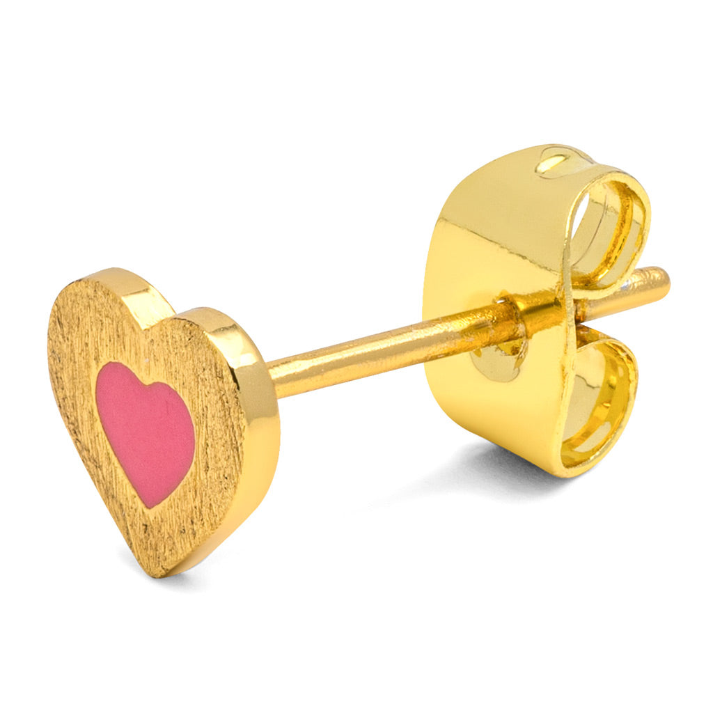 Oorbel Color Heart - pink