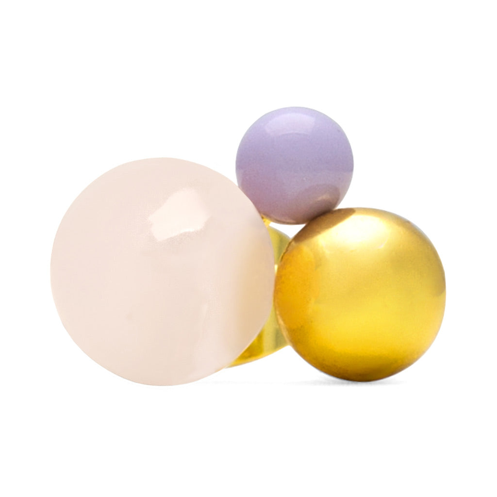 Oorbel Bouquet Rose Quartz