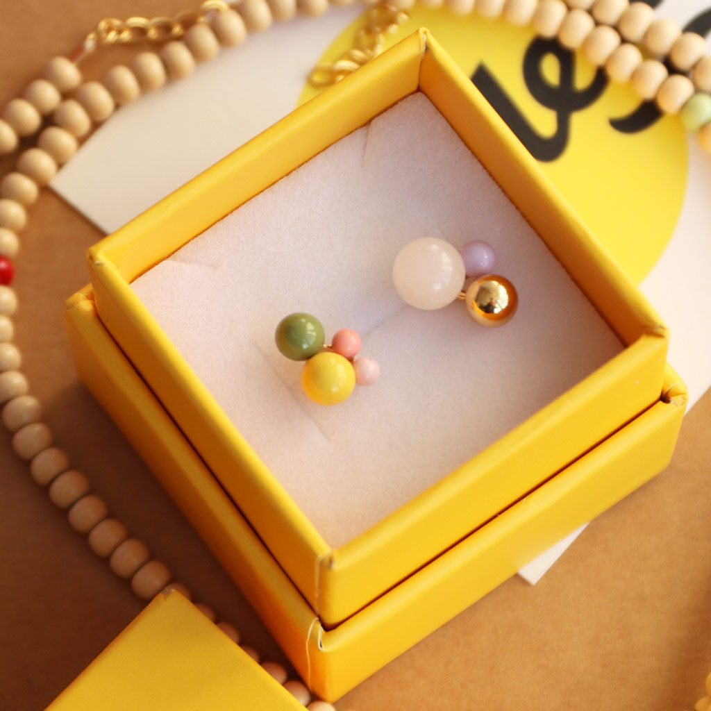 Oorbel Bouquet Green Yellow