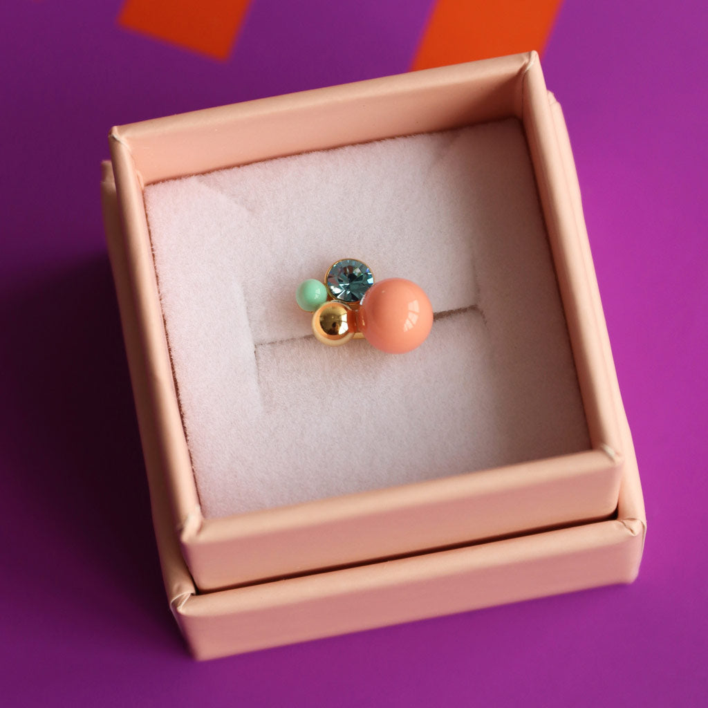 Oorbel Bouquet Burnt Coral