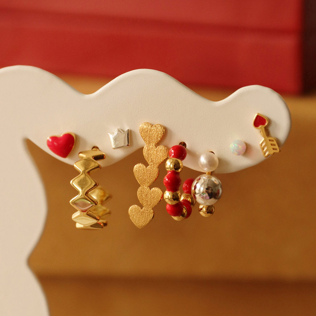 Oorbel Connected Hearts