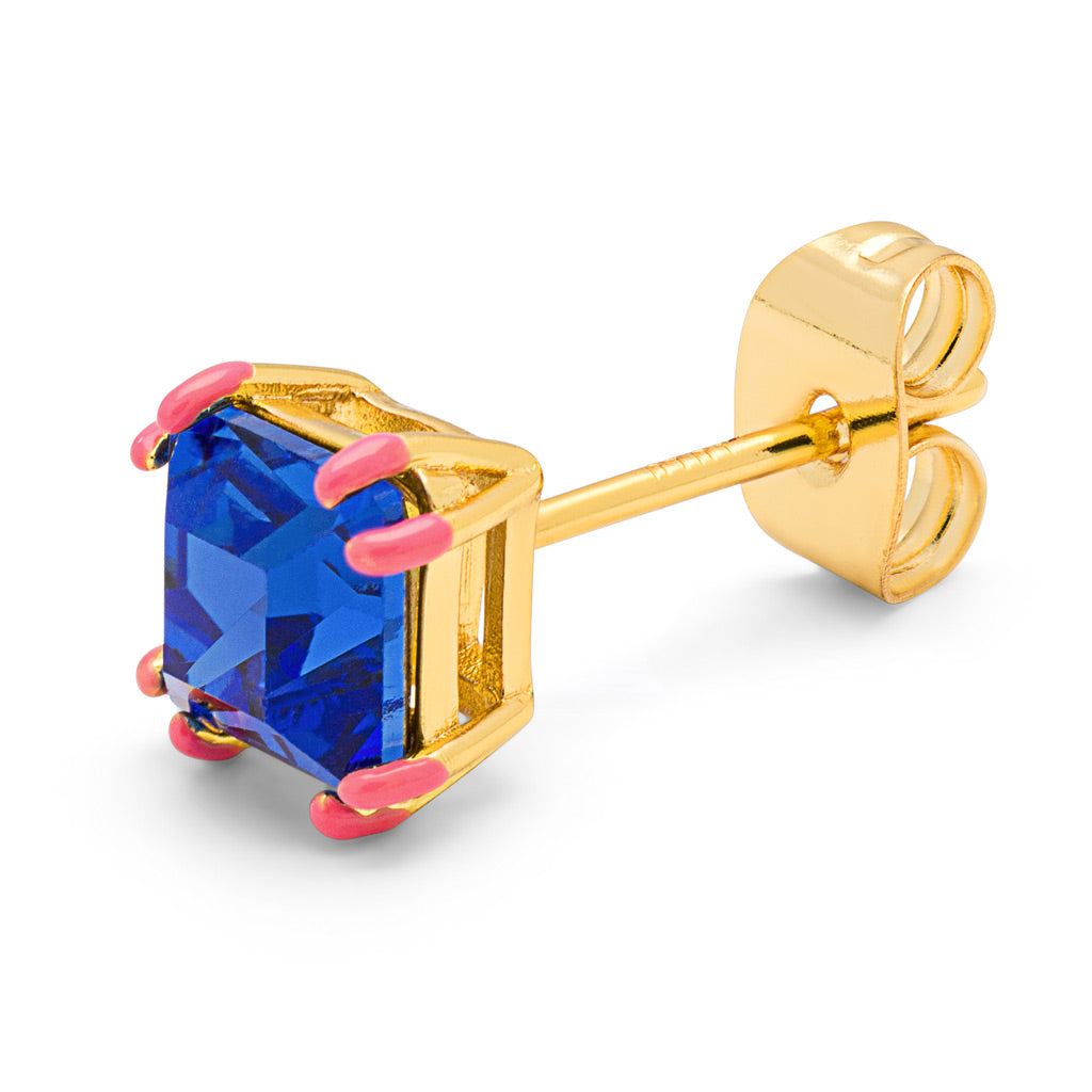 Oorbel Gala Crystal Bling - blue-pink