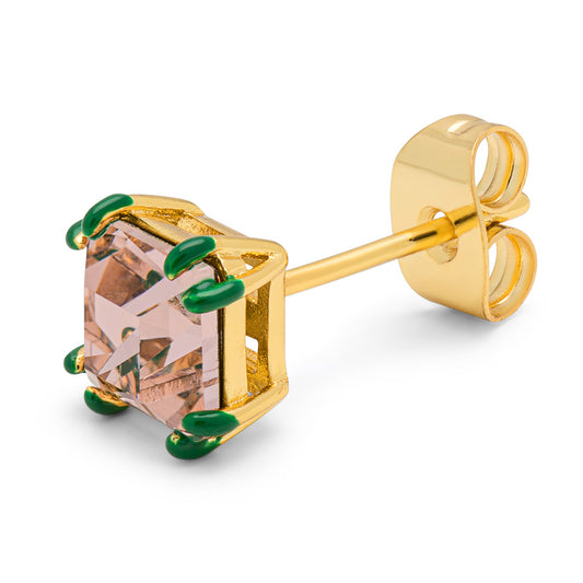 Oorbel Gala Crystal Bling - rose-green
