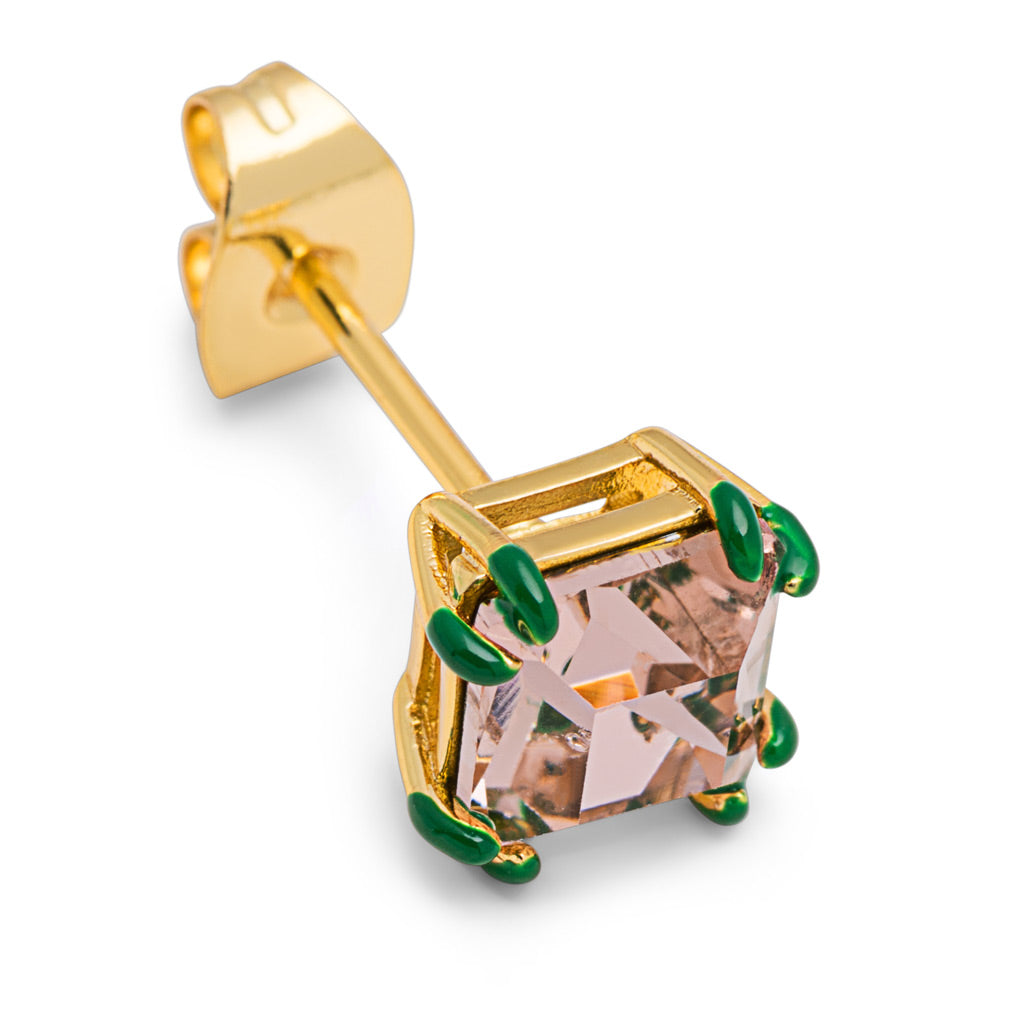 Oorbel Gala Crystal Bling - rose-green