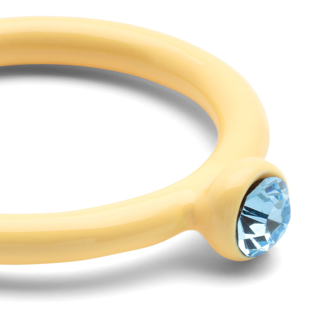 Ring Color Crystal Soft Yellow