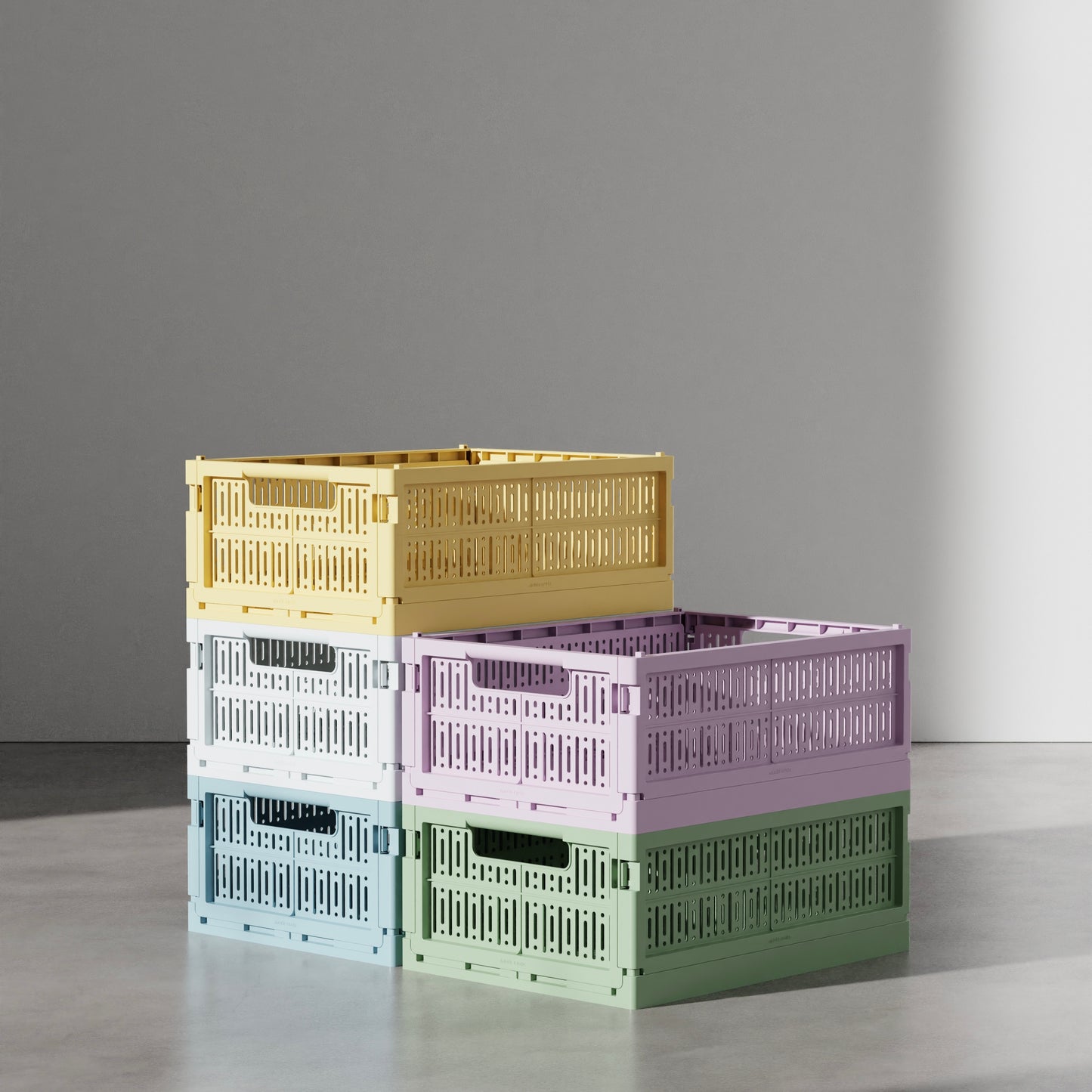 Made Crate Medium - opvouwbare opbergkrat van 100% gerecycled plastic