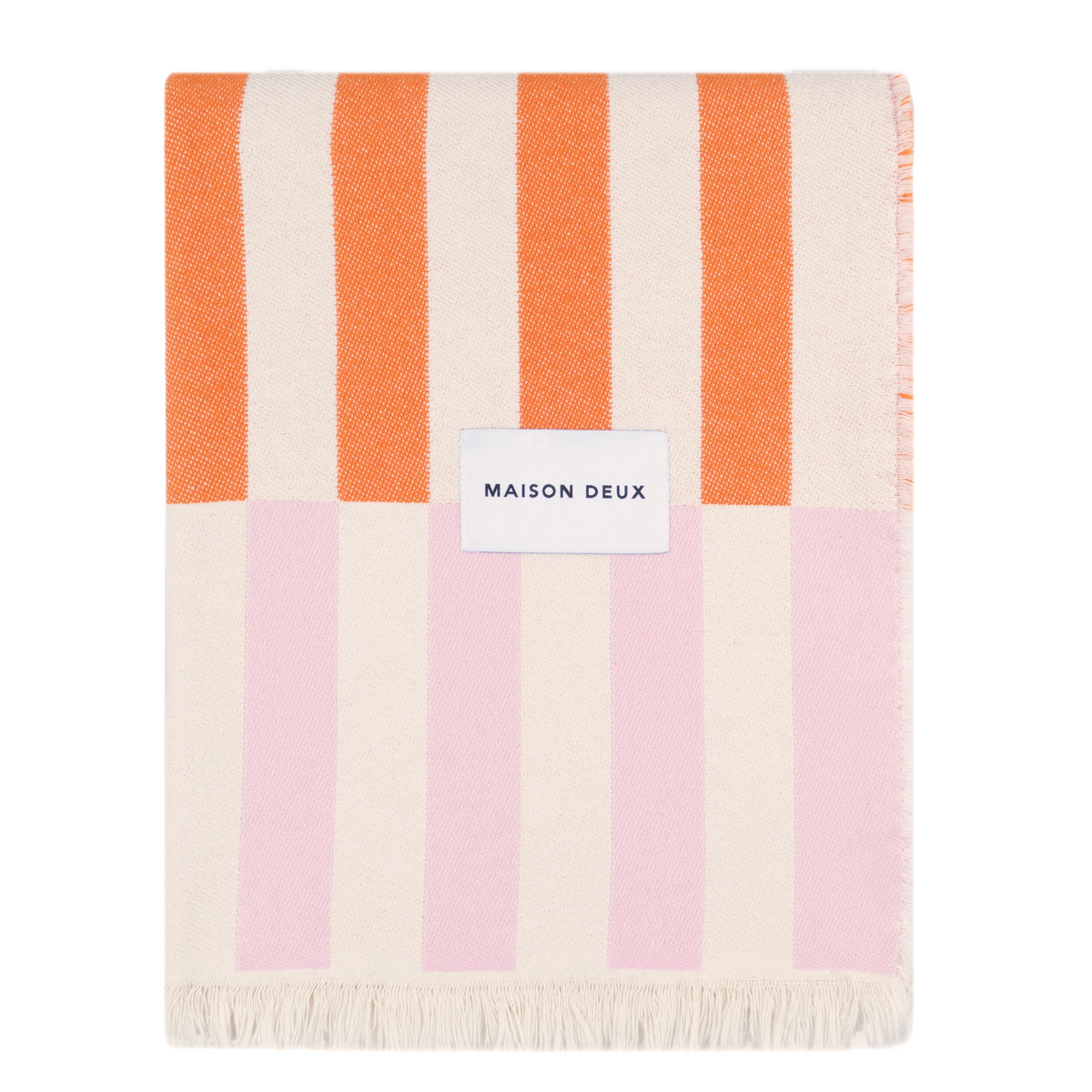Katoenen plaid Tiles Roze Wortel
