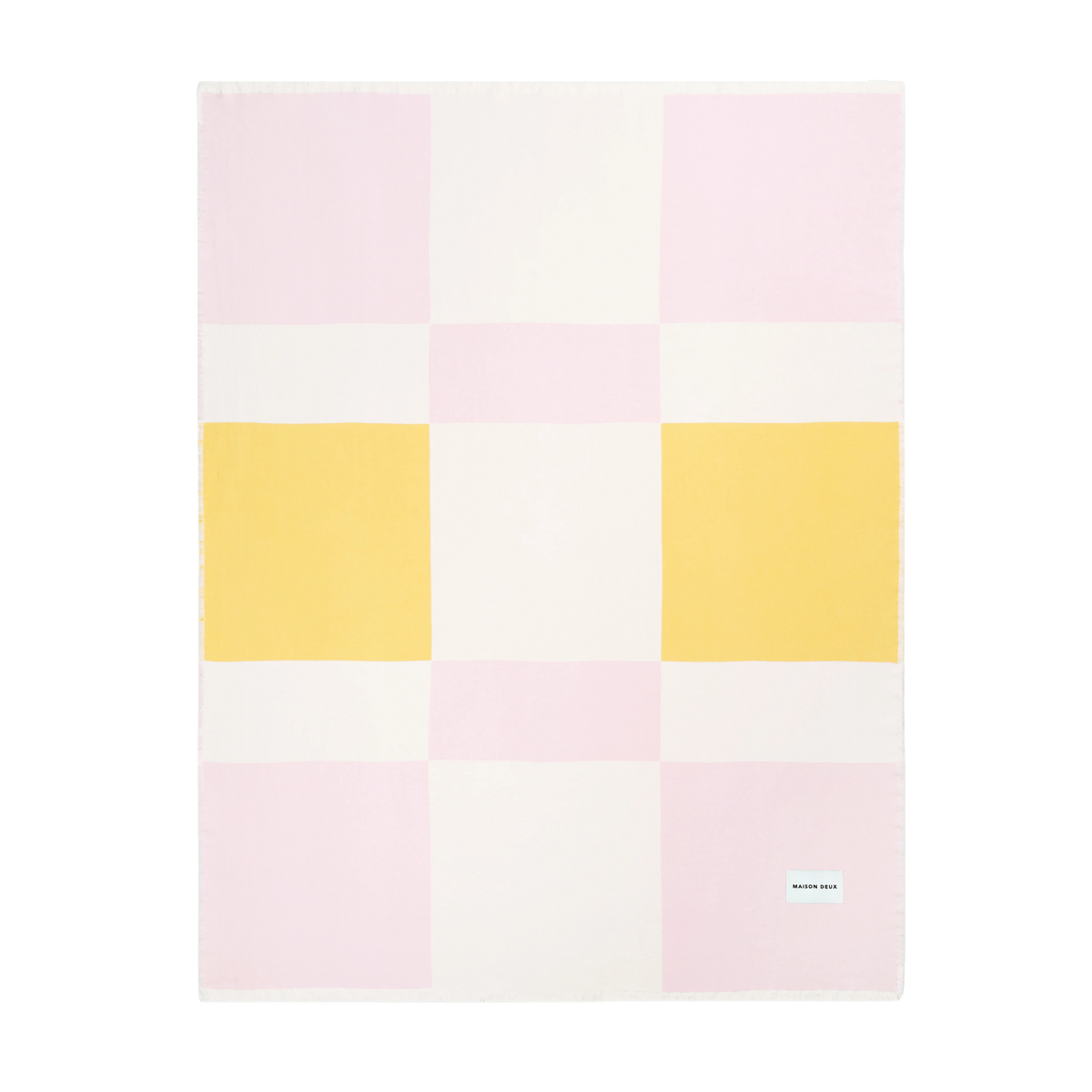 Katoenen plaid Check Bold Roze Zon