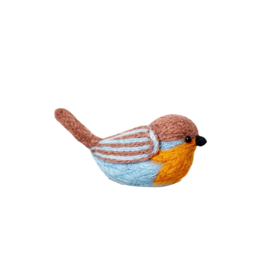 Vilten vogel: roodborstje