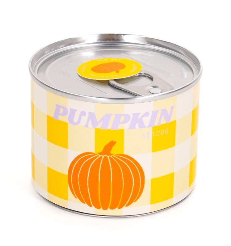 Mercado candle van het merk to:from, geurkaars in blik Pumpkin Spice oranje