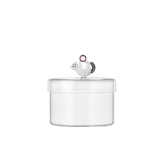 Doos Tabby Cat with pink ball