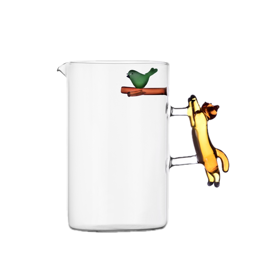 Kan Tabby Cat - Jumping Cat with Bird