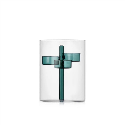Tealight Iris Petrol