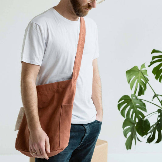 Mira Canvas Tas - Koperbruin