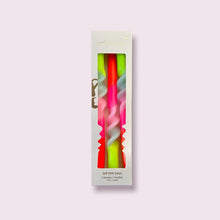Load image into Gallery viewer, Candle Dip Dye Swirl Lollipop Flowers - set of 3

