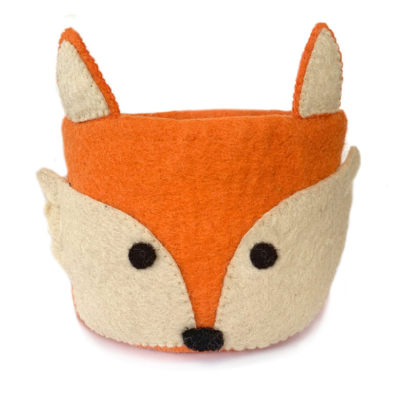 Panier en feutre Renard