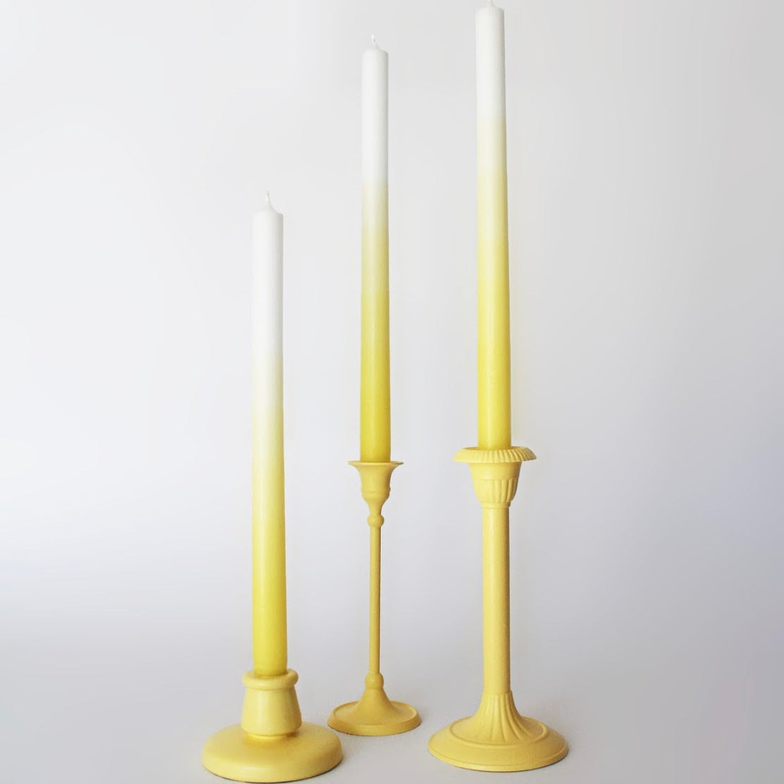 Gradient kaars Canary Yellow