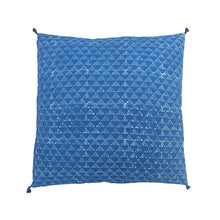 Load image into Gallery viewer, Cushion Indigo Zigzag Large
