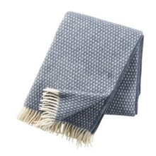 Afbeelding in Gallery-weergave laden, Wollen plaid Knut blauw
