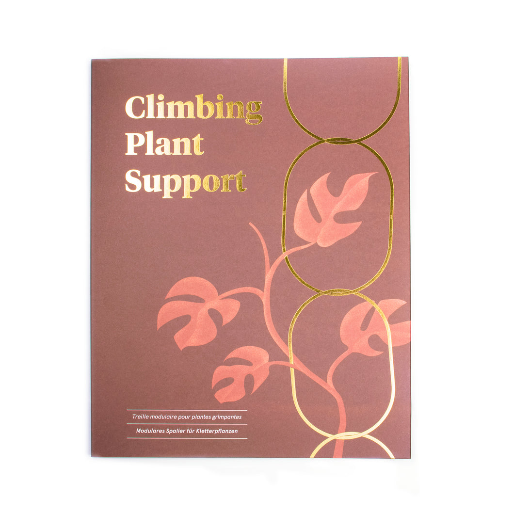 Brass climbing plant support