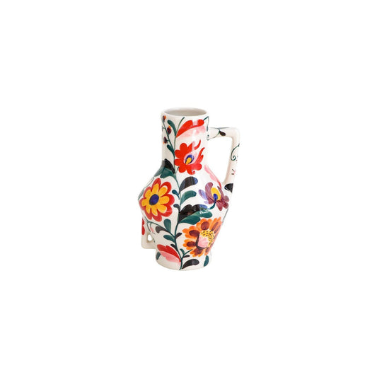 Handgeschilderde vaas Bed of flowers - small