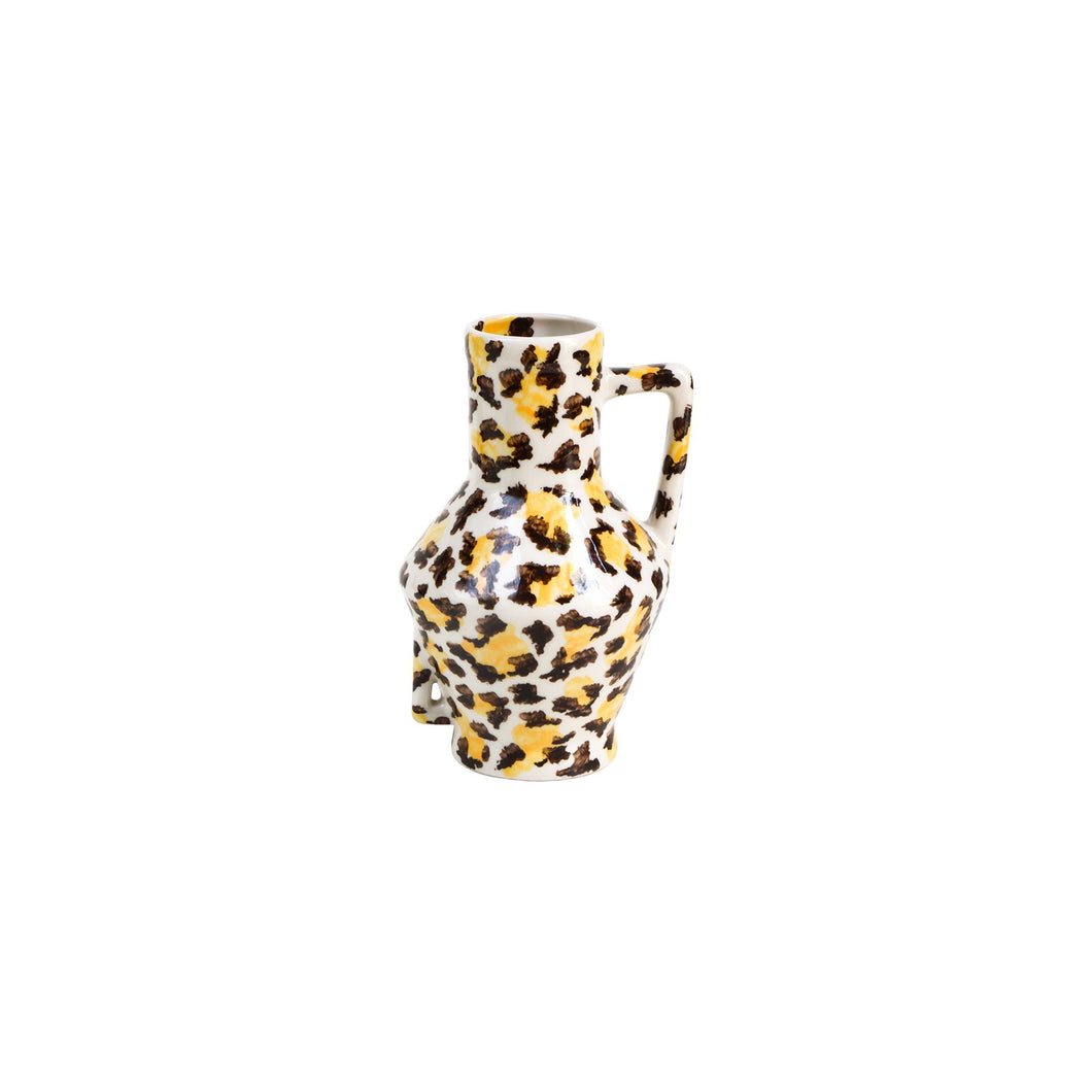 Hand-painted vase Leopard - small