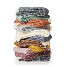 Afbeelding in Gallery-weergave laden, Wollen plaid Knut blauw
