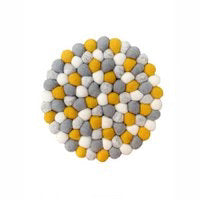 Bolletjes onderzetter oker
